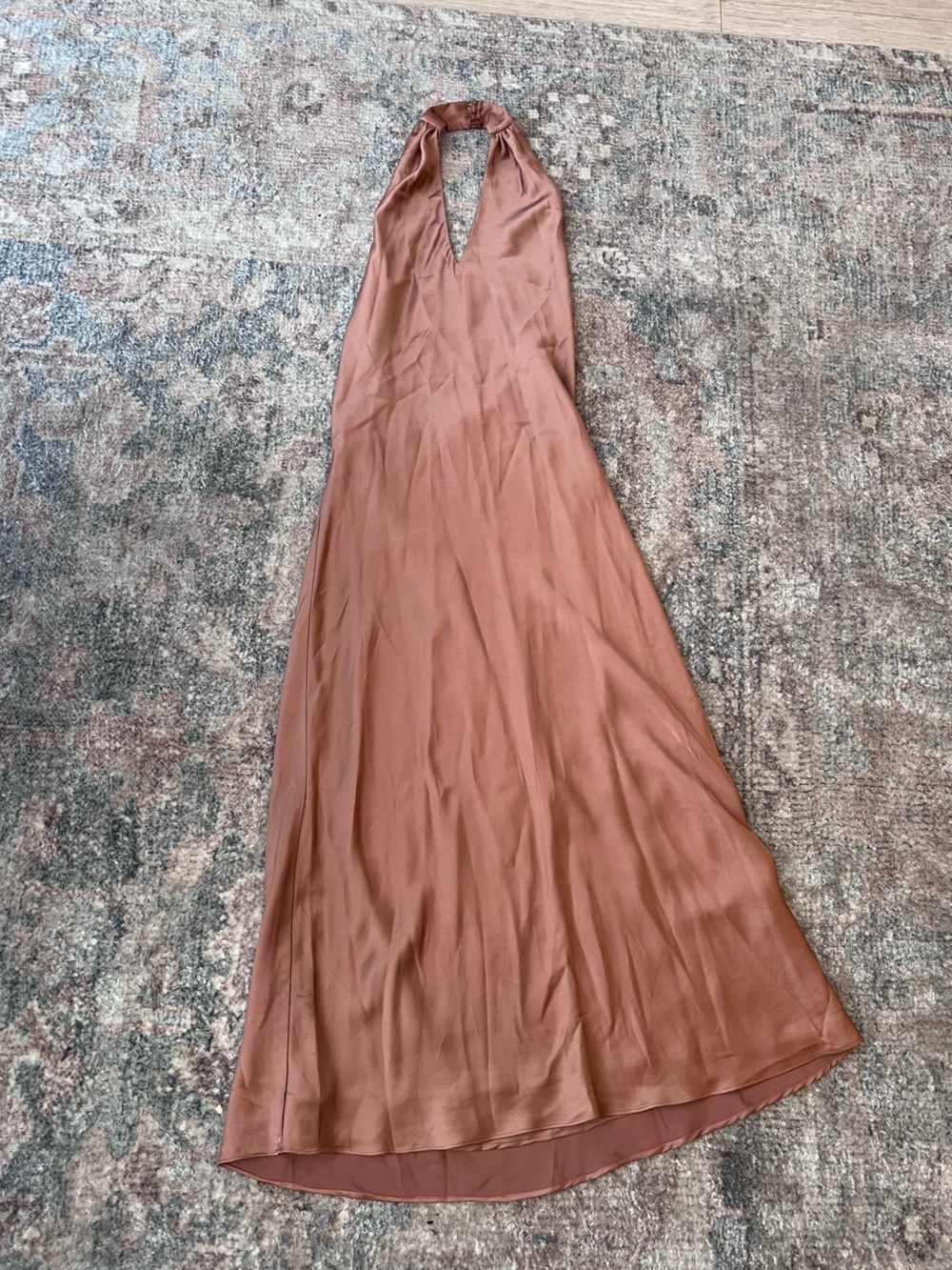 Show Me Your MuMu Rust Halter Midi Dress